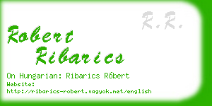 robert ribarics business card