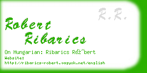 robert ribarics business card